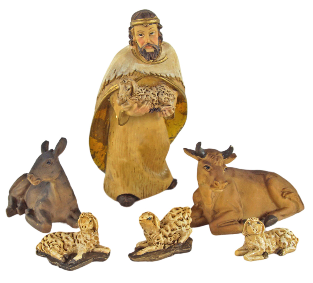 Wunderschöne Krippenfiguren 12-tlg., ca. 10 cm, K 038
